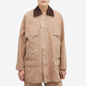 Auralee Washed Organic Canvas Rain Coat