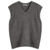 Auralee Wool Cashmere Silk Knit Vest