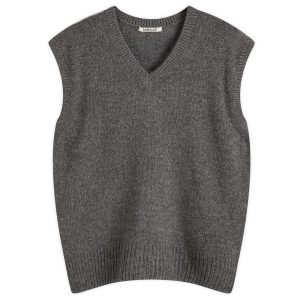 Auralee Wool Cashmere Silk Knit Vest