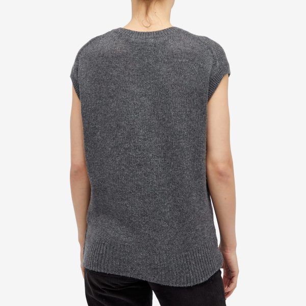 Auralee Wool Cashmere Silk Knit Vest