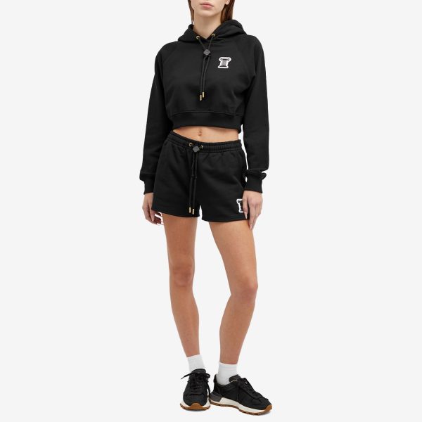 Casablanca Casa Column Patch Cropped Hoodie