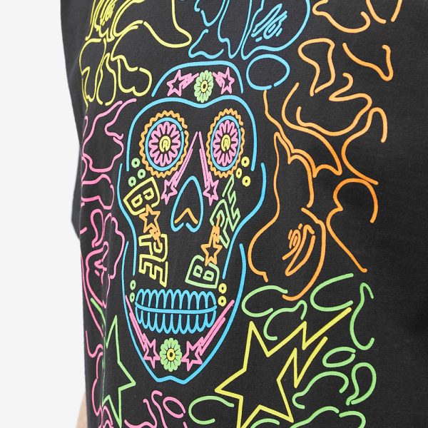 A Bathing Ape Halloween Neon Mexican Skull T-Shirt