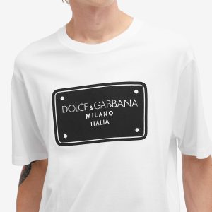 Dolce & Gabbana Embroidered Badge Print T-Shirt