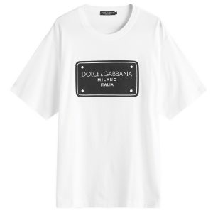 Dolce & Gabbana Embroidered Badge Print T-Shirt