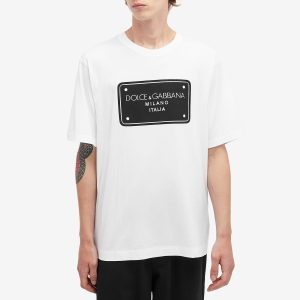 Dolce & Gabbana Embroidered Badge Print T-Shirt