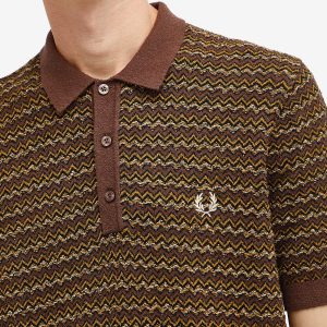 Fred Perry Boucle Jacquard Knit Polo