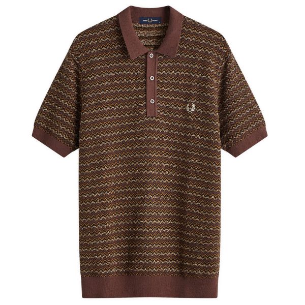 Fred Perry Boucle Jacquard Knit Polo