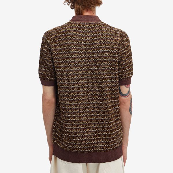 Fred Perry Boucle Jacquard Knit Polo