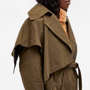 Toga Polyester cotton short trench coat