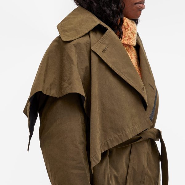 Toga Polyester cotton short trench coat