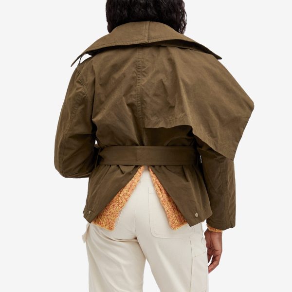Toga Polyester cotton short trench coat
