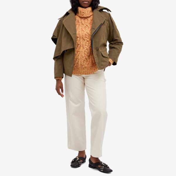 Toga Polyester cotton short trench coat
