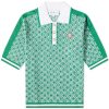 Casablanca Lurex Jacquard Polo