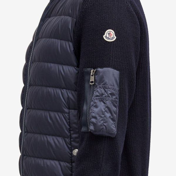 Moncler Hooded Down Knit Jacket