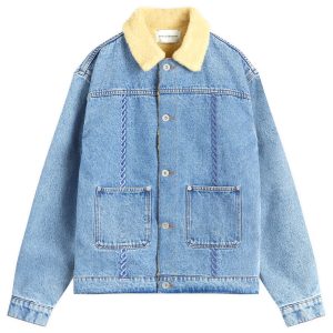 Drôle de Monsieur Lined Denim Trucker Jacket