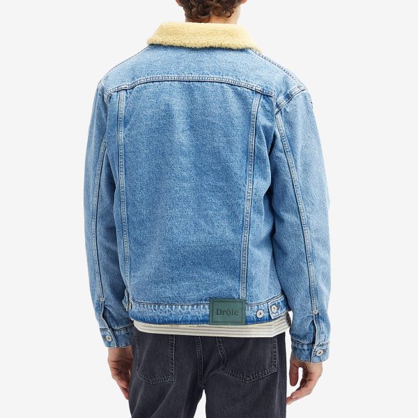 Drôle de Monsieur Lined Denim Trucker Jacket