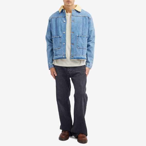 Drôle de Monsieur Lined Denim Trucker Jacket