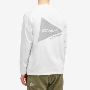 Gramicci x and wander Backprint Long Sleeve T-Shirt