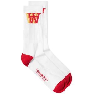 Wood Wood Con Logo Sock