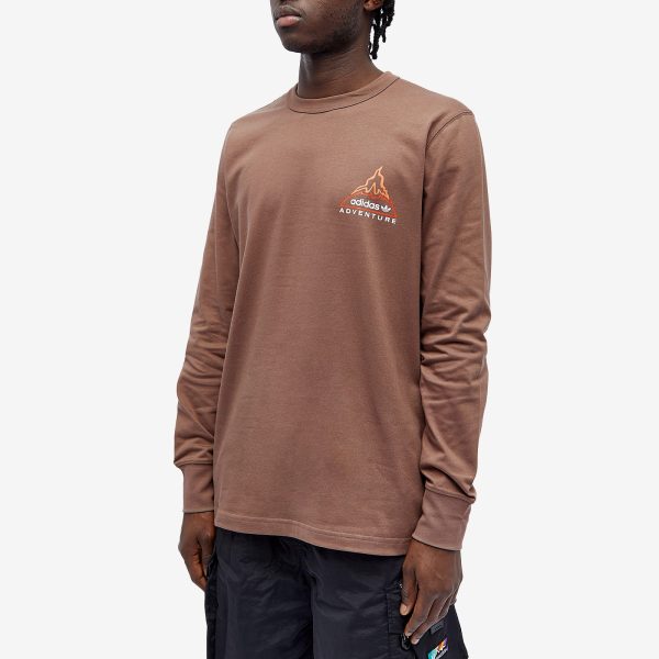 Adidas Long Sleeve Adventure Volcano T-Shirt