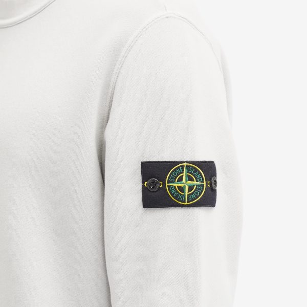 Stone Island Diagonal Fleece Old Effect Crew Neck Sweatshirt