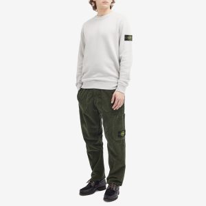 Stone Island Diagonal Fleece Old Effect Crew Neck Sweatshirt