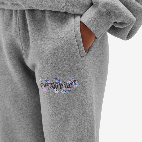 Off-White Flower Bookish Cuff Jogger