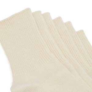 Rototo Organic Daily Ribbed Crew Sock - 3 Pack