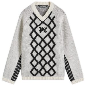 Palm Angels Monogram V-Neck Knit