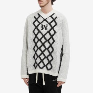 Palm Angels Monogram V-Neck Knit