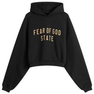 Fear of God ESSENTIALS Fleece Cropped Hoodie