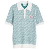 Casablanca Jacquard Monogram Polo