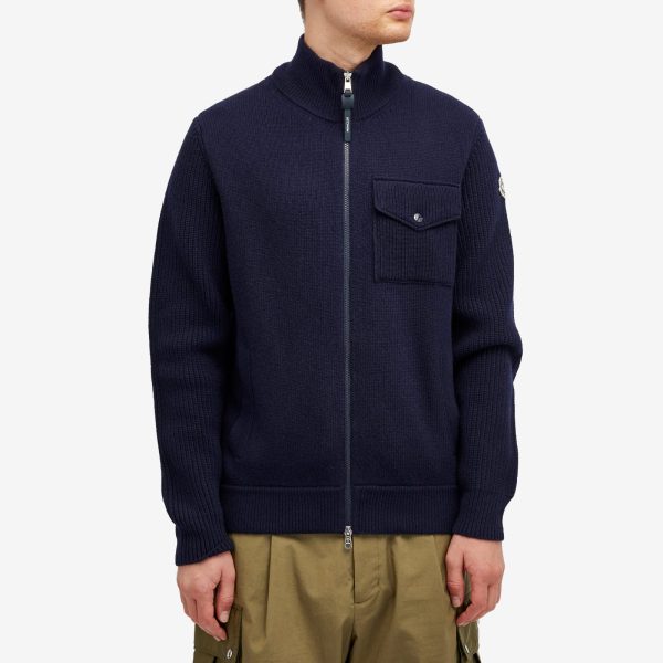 Moncler Wool Zip Through Caridgan