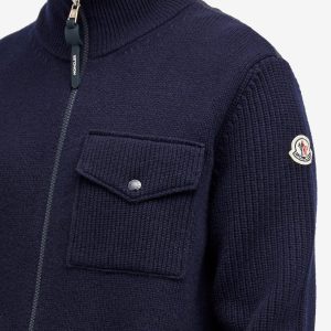 Moncler Wool Zip Through Caridgan