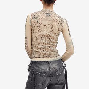 Jean Paul Gauliter Long Sleeve Mesh Top