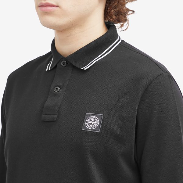 Stone Island Long Sleeve Patch Polo