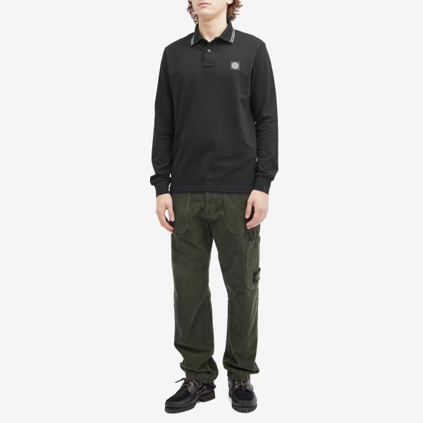 Stone Island Long Sleeve Patch Polo