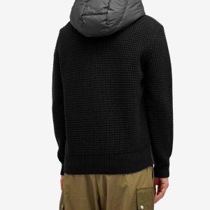 Moncler Down Knit Waffle Jacket