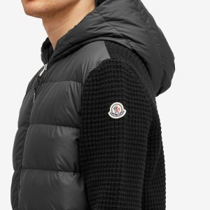 Moncler Down Knit Waffle Jacket