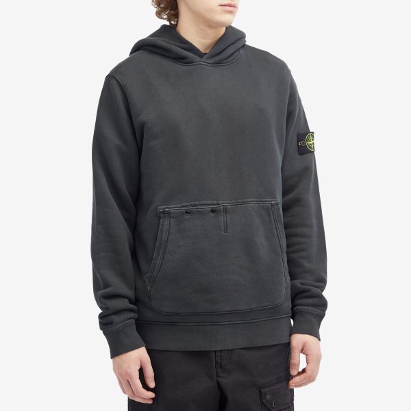 Stone Island Diagonal Fleece Old Effect Hoodie