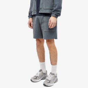 Save Khaki Twill Terry Utility Sweat Shorts