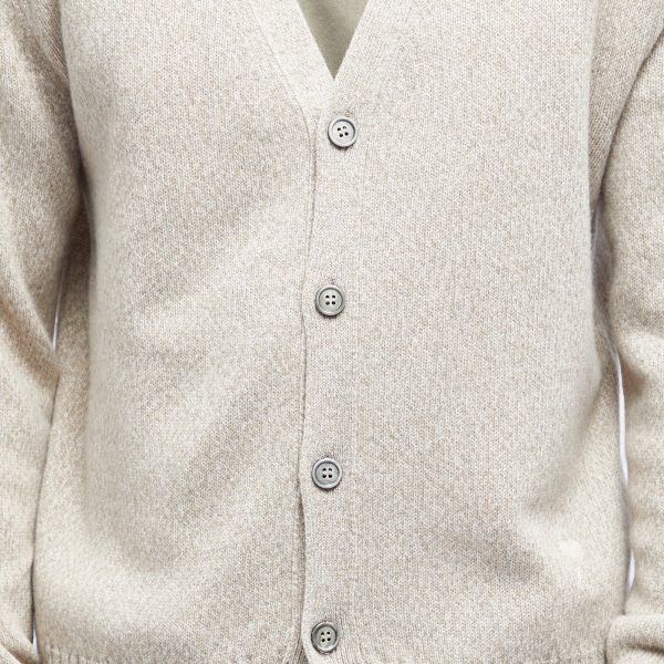 AMI Paris Tonal Heart Cashmere Cardigan