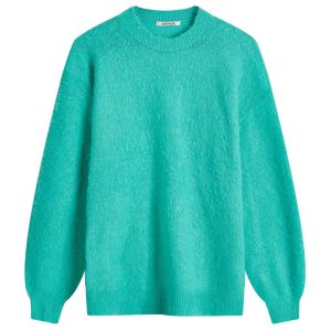 Auralee Brushed Wool Cashmere Crew Knit