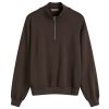 Auralee Super High Gauge Sweat Half Zip Jumper