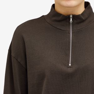 Auralee Super High Gauge Sweat Half Zip Jumper