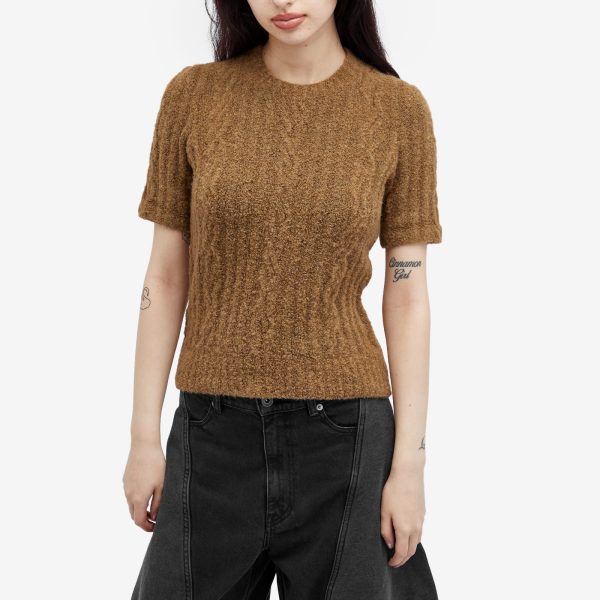 JW Anderson Cable Knit Short Sleeve Jumper