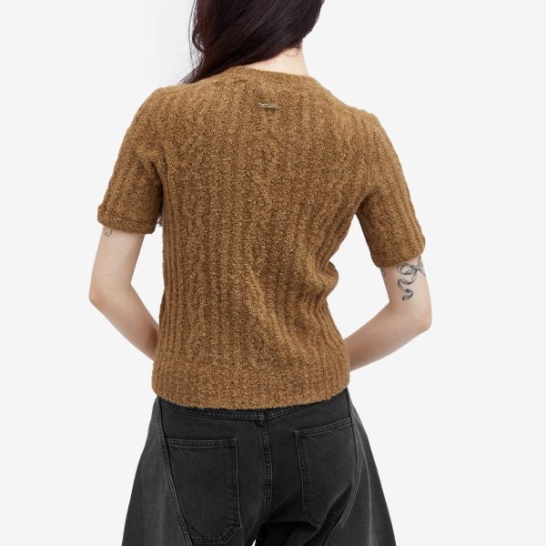 JW Anderson Cable Knit Short Sleeve Jumper