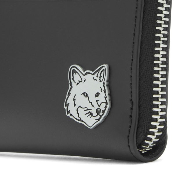 Maison Kitsune Fox Head Zipped Card Holder