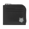 Maison Kitsune Fox Head Zipped Card Holder