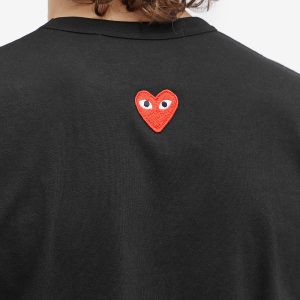 Comme des Garçons Play Red Heart Neck Logo T-Shirt